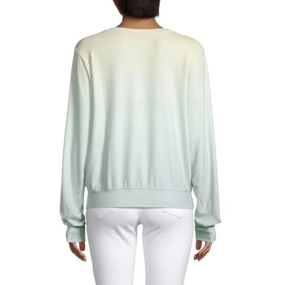 NWT Wildfox XL Shore Ombre Yellow Green Baggy Beach Jumper Sweatshirt 115757 - Picture 2 of 2